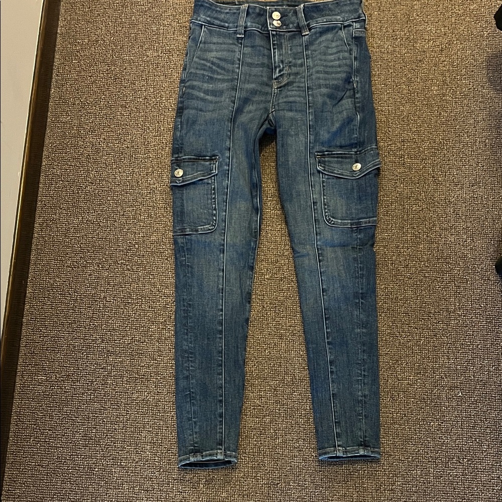 American Eagle Outfitters Women's Denim Cargo Jeggings